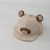 Coreia do Sul mesmo estilo infantil boné repicado mola bonito OK urso repicado boné fino respirável à prova de sol aba macia boné de beisebol