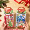 Conjunto de papelaria de Natal, papelaria fofa portátil, pequeno presente para crianças, lembrança para estudantes, conjunto de Natal transfronteiriço