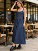 Marca Z Comércio Exterior Transfronteiriço Estilo Europeu e Americano Za Em Estoque Roupas Femininas Verão 2026 Novo Vestido Jeans de Comprimento Médio