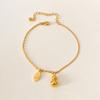 Tobillera de Calabaza Atrae Fortuna de Verano para Mujer, Tobillera de Cadena para Tobillo Elegante de Diseño de Nicho, Nueva Cadena de Tobillo de Estilo Chino de Alta Gama de Moda