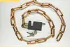 Cerradura de cadena directa de fábrica cerradura de puerta gruesa cerradura de cadena de acero al manganeso cerradura de cadena de hierro de tres ruedas para el hogar cerradura multiusos