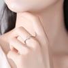 Anillo de plata esterlina S925 para mujer, estilo japonés, simple, con diamante, estrella, luna, apertura, anillo, fabricantes de anillos de moda al por mayor