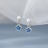 Nuevos Pendientes de Moda Pendientes de Botón Florales con Aguja de Plata 925 para Mujer Diseño de Nicho de Perlas Simples Pendientes de Lujo Ligero Verano
