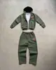 Conjunto Esportivo Unissex de Moda de Rua Hip-Hop com Zíper, Caimento Solto, Novo, Transfronteiriço Europeu e Americano