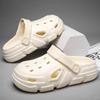 Sapatos furados masculinos de verão antiderrapantes resistentes ao desgaste sandálias caídas sola grossa chinelos de casal para praia ao ar livre homens