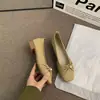Elegantes bailarinas de piel suave y suela blanda estilo francés para mujer, nueva colección otoño 2026, zapatos planos para combinar con faldas, cómodos zapatos para mamá, zapatos para abuela