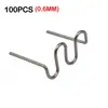 100/500 PIEZAS Grapas Calientes Para Soldador de Plástico Máquina de Reparación de Plástico Automotriz Cable de Soldadura Máquina de Soldadura para Reparación de Parachoques de Coche