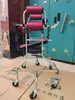 Ayuda para Caminar para Adultos y Niños, Entrenamiento de Rehabilitación de Miembros Inferiores, Marco de Pie de Acero Inoxidable de 6 Ruedas, Entrenamiento para Accidentes Cerebrovasculares y Hemiplejia y Cuidado de la Salud