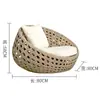 Sofá de Exterior para Patio, Villa, Jardín, Hotel, B&B, Mueble Combinado de Sofá de Mimbre para Ocio al Aire Libre y Mesa de Café, Venta al por Mayor