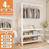 Estante Armario Simple para el Hogar Dormitorio Perchero para Abrigos y Capuchas Balcón Ensamblaje Colgador Estante de Almacenamiento Abierto Multicapa