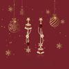 Aretes de Cascabeles Regalo de Navidad para Mujer, Aretes con Dulce Atmósfera Festiva, Clip para Oreja, Accesorios para Oreja