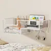 Estante de Pared para Dormitorio Estante de Almacenamiento Montado en la Pared junto a la Cama Colgador de Almacenamiento para Litera Superior de Dormitorio Cesta Colgante para Snacks
