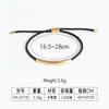 Pulseras de Pareja de Tubo Curvado de Venta Caliente Transfronteriza para Nicho, Acero de Titanio, Personalizables con Grabado, Ajustables, Pulseras Tejidas Simples Hechas a Mano al por Mayor