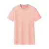 Camiseta de Manga Corta con Cuello Redondo para Adelgazar los Hombros Estampado Personalizado Logo Sentido Fresco Protección Solar Absorción de Humedad Secado Rápido Ropa de Trabajo Personalizada