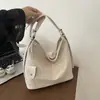 Bolso cubo tejido de gran capacidad transfronterizo, bolso de hombro casual moderno y de alta calidad, bolso cruzado moderno y versátil para el trabajo