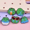 Charms de Sapato Crocs Removíveis de Sapo Triste para Sapato Fivelas de Sapato Decoração de Borracha Macia em PVC Acessórios Criativos para Chaveiro DIY