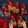 Año del Caballo Sobre Rojo Cubo de Agua Creativo Estampado en Caliente Zodiaco Paquete Rojo de Mil Yuanes Paquete de Suerte de Año Nuevo Bolsa de Sobre Rojo de Festival de Primavera