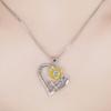 Collar con colgante de girasol de flores transfronterizo, girasol con doble inscripción YOU ARE MY SUNSHINE