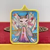 Collar Unisex Colgante Thangka Pintado a Mano de Zorro de Nueve Colas Pengsen Jewelry Joyería de Xizang Enviado desde Jiuhuashan
