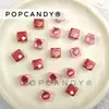 Bolo de Cogumelo Série Ursinho Fofo Ilustração Quadrados Miçangas Soltas Pulseira Colar Artesanal Acessórios para Miçangas Materiais