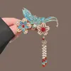 Tocado Estilo Chino Nuevo Clip para el Pelo de Falda Ma Mian China Clip Lateral Accesorio para el Cabello Qipao Tocado Hanfu para Mujer Estilo Antiguo Mujeres Alto Sentido