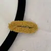 Presilha de Cabelo Fofa Estilo Francês de Pelúcia Quadrada BB Clip Fio de Tricô Colorida Grampo de Cabelo Grampo de Franja Acessório de Cabelo