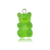Accesorios de Oso de Resina Transparente de Colores Dulces Materiales para Pulsera Pendientes Collar Llavero Colgante Hechos a Mano DIY