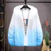 Ropa de Verano con Capucha para Protección Solar para Hombre, Estilo Casual Delgado, Marca de Moda Exterior Nueva 2024, Chaqueta Fresca y Ligera, Protección UV