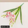 Ramo de orquídeas cymbidium artificiales de 2 tallos para decoración de escena, arreglo floral decorativo de alta gama, flores de cymbidium artificiales