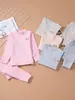 Pijama infantil, macio e confortável, conjunto de roupas de outono para meninos, algodão puro, para bebês e crianças pequenas, conjunto de roupa íntima térmica para estudantes, suéter de algodão para meninas