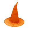 Chapéu de Bruxa para Halloween Adorno de Cabeça Preto Chapéu de Mágico Personalizado Chapéu de Bruxa Roxo Chapéu de Natal Vermelho