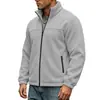 Sudadera con capucha de pie gruesa con forro polar casual para hombre, chaqueta deportiva casual con cremallera, transfronteriza de Amazon