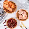 Bandeja de almacenamiento de ratán de Vietnam al por mayor plato para frutas y verduras postre dulces cesta tejida multifuncional cesta tejida cesta de frutas tres piezas
