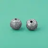 Prata Esterlina S925 Padrão Antigo Personalizado Retrô de Rosto de Animal Contas Espaçadoras de Prata Gananciosas Pulseira DIY Acessórios de Prata 10mm