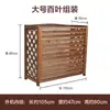 Cubierta decorativa embellecedora para unidad exterior de aire acondicionado, estante de almacenamiento para balcón, soporte de madera para plantas, madera anticorrosión, cubierta protectora para aire acondicionado, blindaje de unidad exterior