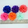 Exportação Hot Sale 5cm Cor Sólida Malha Sading Flores diy Acessórios para Cabelo Infantil Cocar Flor Corsage Sapatos e Chapéus Acessórios