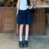 Saia de Verão Branca Estilo Japonês de Cintura Alta para Mulheres, Cobre o Quadril, Rejuvenescedora, Saia Curta Floral, Saia Versátil Evasê Estilo College Esportivo
