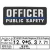 Velcro Transfronterizo Grande Personal de Seguridad Inglés Parche de Tela Bordado Insignia Decorativa Trasera Parche Transfronterizo