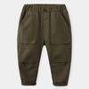 Pantalones casuales de primavera y otoño para niños, pantalones de moda occidental, pantalones para bebés, versión coreana de pantalones de color sólido, marea de una generación de cabello