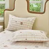 202612686 Funda de Almohada de Algodón con Estampado de Cuadros, Funda de Almohada para Dormitorio Estudiantil, Funda de Almohada Individual para Uso en Casa y Dormitorio