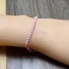 Pulsera Multicolor Colorido Conserva el Color Regalo Caja de Regalo Cadena Cadena de Perlas Cuadradas Colgante de Bola Pulsera para Mujer Venta al por Mayor