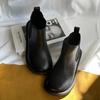 Botines de piel auténtica Platinum Disi para mujer, capa superior de piel de vaca, botas vintage artísticas combinables con humo, botas Chelsea de moda para mujer