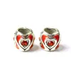 Huiyue simples Joker coração com diamantes cravejados liga contas de furo grande pulseira acessórios de contas atacado