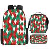 Mochila de Natal Natalina Transfronteiriça Estampada Estudante do Ensino Fundamental Mochila Escolar Pasta Estojo Amazon Daifa