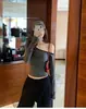 [Algodão de Seda Fresco 40] Camiseta Assimétrica Rosa Listrada de Manga Longa para Mulheres, Estilo Pura Desejo de Outono, Cintura Marcada, Top Slim