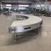 Transportador de Correia Leve Equipamento de Canto para Linha de Produção em Oficina de Alimentos Máquina de Curva de 90 Graus Correia Transportadora