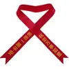 Bendición de motocicleta con cinta roja y tira de tela roja para entrega, cinta de seguridad de tienda 4S, hilo rojo para coche, cinta roja para coche nuevo