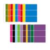 Etiqueta de color rectangular PVC adhesivo caja de cartón etiqueta marca de clasificación de color escrita a mano logo pasta