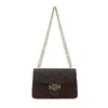 Nova Bolsa Transversal Casual Versátil Estilo Chinês Textura Retrô Estampada Corrente Tendência Nova Bolsa de Ombro Estilo Chinês para Mulheres