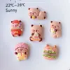 Capibara Hamburguesa Lindo Pegamento de Crema DIY Hebilla de Agujero para Zapato Llavero Pasador Material para Joyería de Taza de Agua Venta al por Mayor